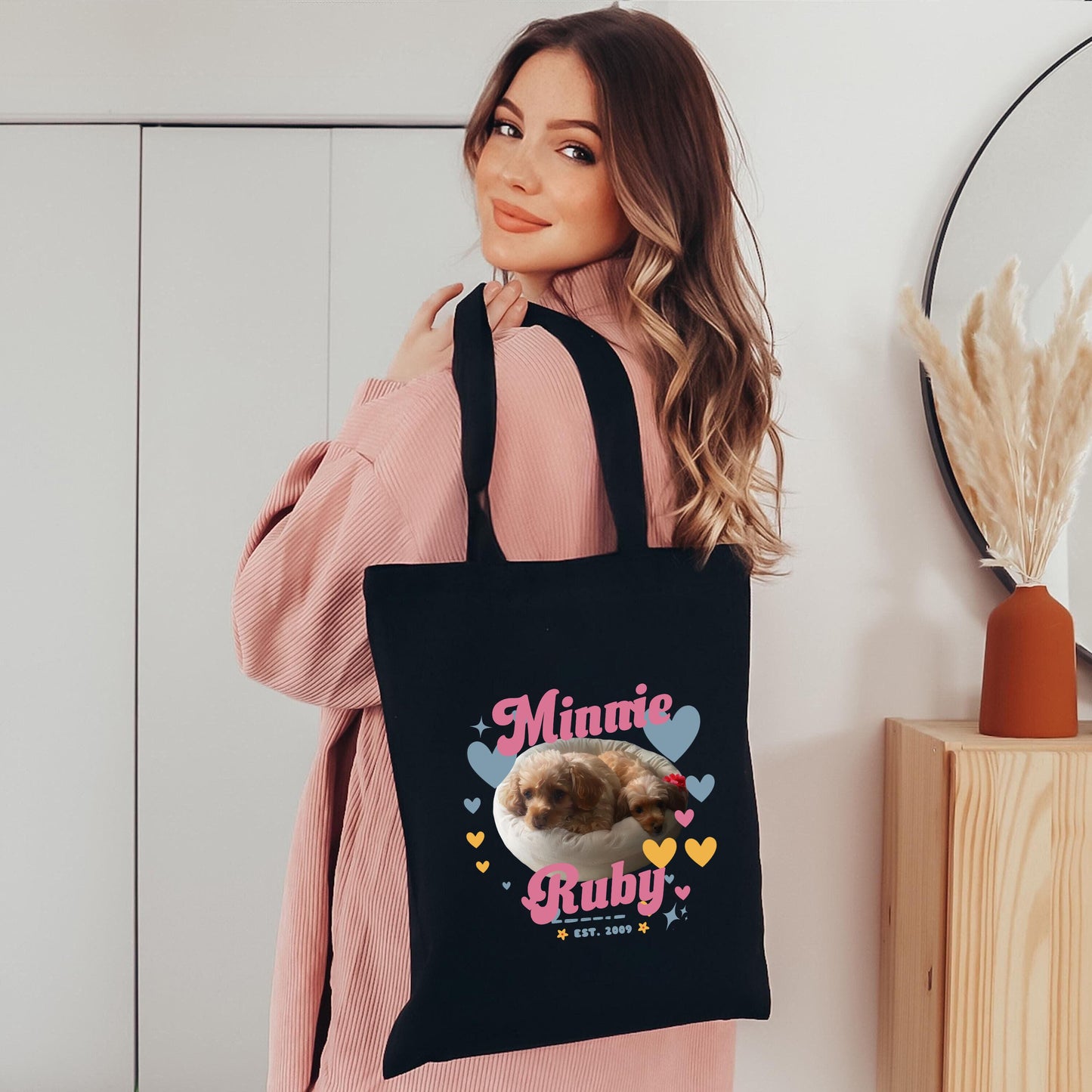 Custom Pet Tote Bag Lovely Style