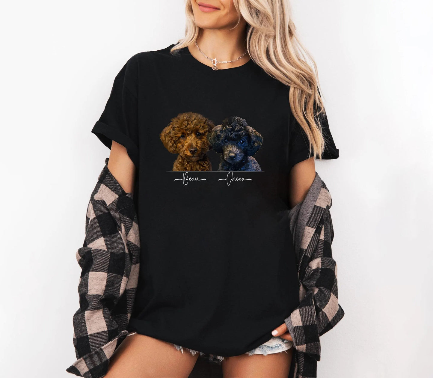 Custom Pet Shirt Digital Art Style