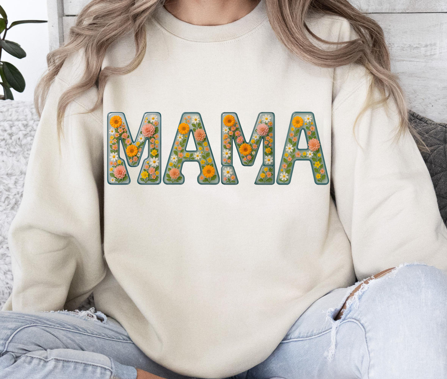Floral Glass Mama Instant Digital Download
