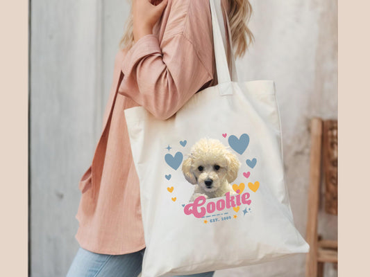 Custom Pet Tote Bag Lovely Style