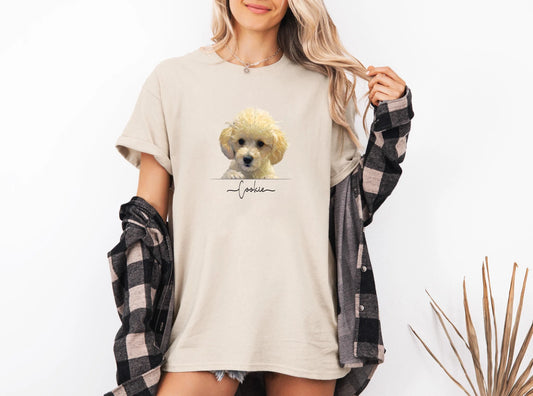 Custom Pet Shirt Digital Art Style