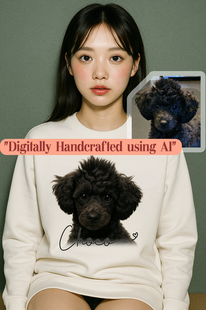 Hyper-Realistic Pet Portrait Apparel – Tee, Crewneck, Hoodie