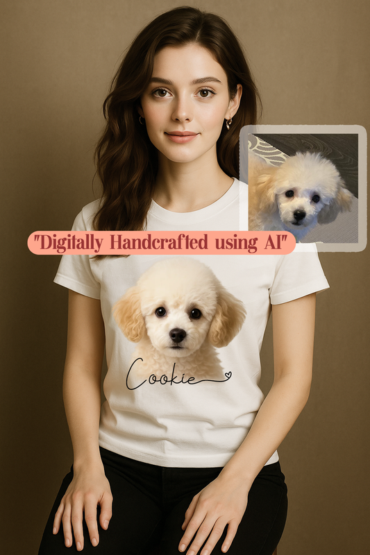 Custom Pet Shirt Digital Art Style